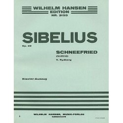 Jean Sibelius: Schnofried Op.29 (Vocal Score)