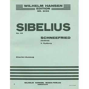 Jean Sibelius: Schnofried Op.29 (Vocal Score)