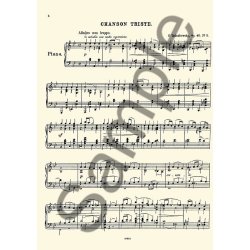 Pyotr Ilyich Tchaikovsky: Chanson Triste Op.42 No.2 (Piano)