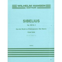 Jean Sibelius: The Tempest Suite No.1 Op.109 No.2 (Full Score)