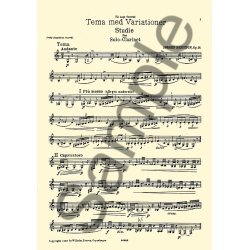 J&oslash;rgen Bentzon: Theme And Variations For Solo Clarinet Op.14