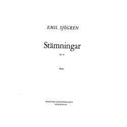 Emil Sj&ouml;gren: Staemningar Op.20