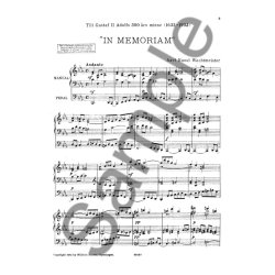 Axel Raoul Wachtmeister: In Memoriam (Organ Solo)