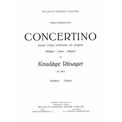 Knud&aring;ge Riisager: Concertino Op.28a (Score)