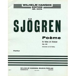 Emil Sjgren: Poeme For Violin And Orchestra Op.40 (Score)