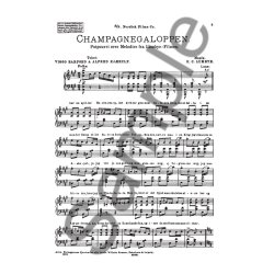 H.C. Lumbye: Champagnegaloppen (Voice And Piano)