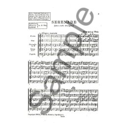 Flemming Weis: Serenade For Woodwind Quintet (Score)