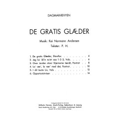 Kai Normann Andersen: De Gratis Gl&aelig;der - Dagmar Revyen 1941 (Voice and Piano)