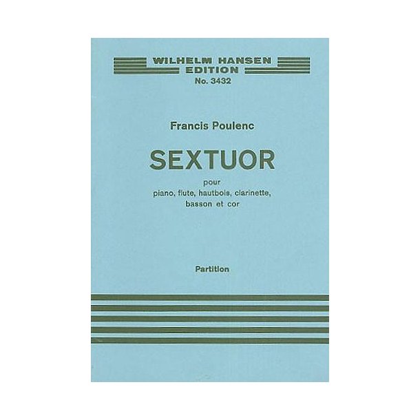 Francis Poulenc: Sextuor (Miniature Score)