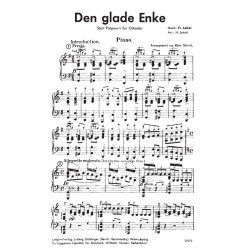 Franz Lehar Den Glade Enke, Potpourri (piano and parts)
