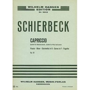 Poul Schierbeck: Capriccio For Wind Quintet Op.53 (Miniature Score)