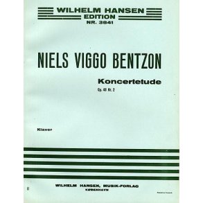 Niels Viggo Bentzon: Concert Etude For Piano Op.48 No.2