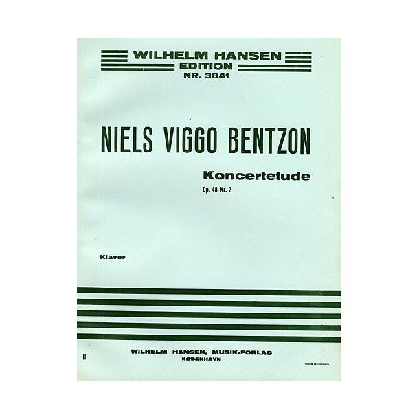 Niels Viggo Bentzon: Concert Etude For Piano Op.48 No.2