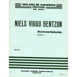 Niels Viggo Bentzon: Concert Etude For Piano Op.48 No.3