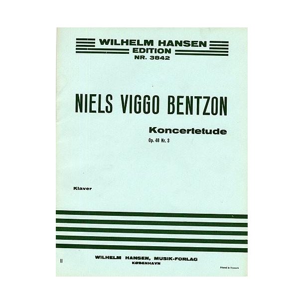 Niels Viggo Bentzon: Concert Etude For Piano Op.48 No.3