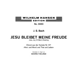 J.S. Bach: Jesu, Bleibet Meine Freude (Organ)