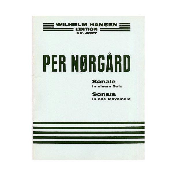 Per Nrgrd: Sonata In One Movement For Piano Op.6