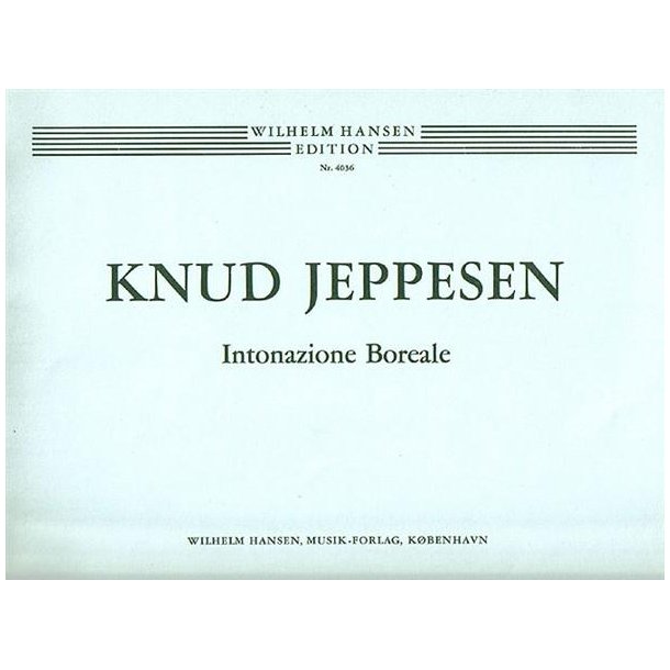 Knud Jeppesen: Intonazione Boreale