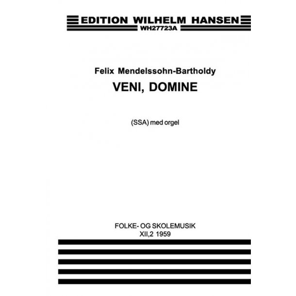 Veni Domine Op.39/1     Fsl335