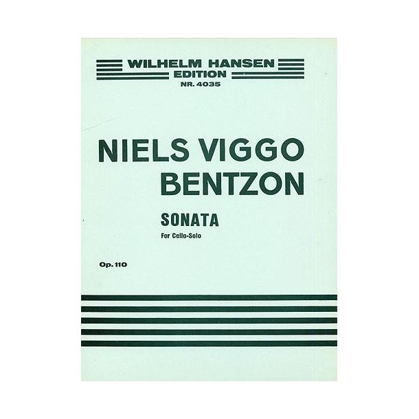 Niels Viggo Bentzon: Sonata For Solo Cello Op.110
