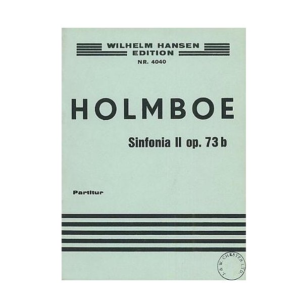 Vagn Holmboe: Sinfonia No.2 For Strings (Study Score)