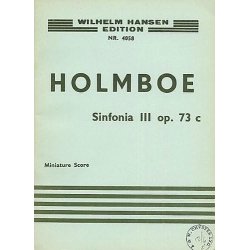 Holmboe: Sinfonia No.3 For Strings (Study Score)