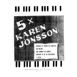Karen Jnsson: 5 X Karen Jnsson (Voice and piano)