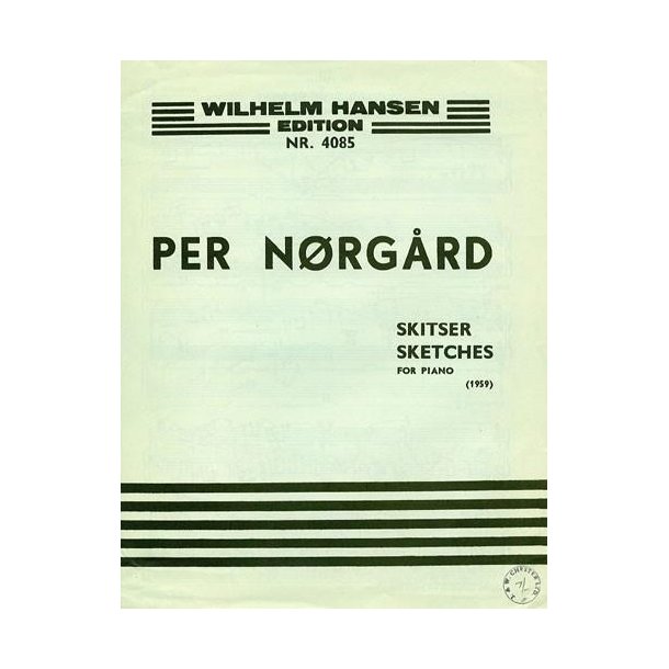 Per Nrgrd: Sketches For Piano Op.25a