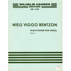 Niels Viggo Bentzon: Variations For Organ Op.103