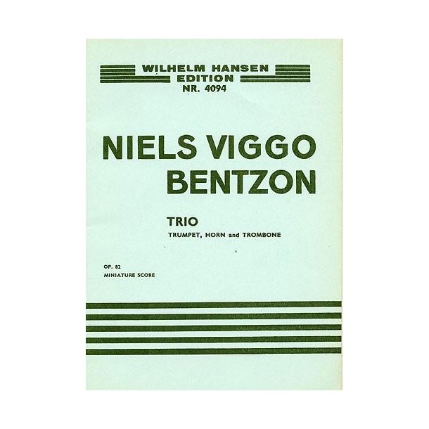 Niels Viggo Bentzon: Brass Trio Op.82 (Score)