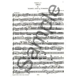 Niels Viggo Bentzon: Brass Trio Op.82 (Parts)