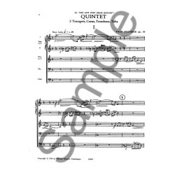 Vagn Holmboe: Brass Quintet Op.79 (Score)