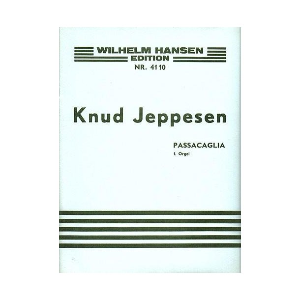Knud Jeppesen: Passacaglia For Organ