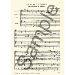 Dietrich Buxtehude: Cantate Domino (Score)