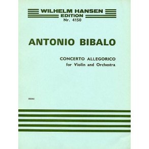 Antonio Bibalo: Concerto Allegorico For Violin And Orchestra (Score)