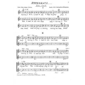 Pelle Gudmundsen-Holmgreen: Statements (English Text)