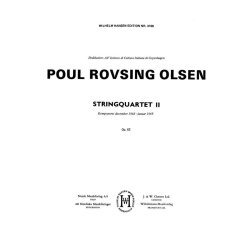 Poul Rovsing Olsen: String Quartet No.2 (Score)