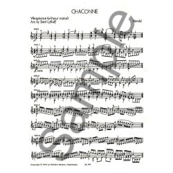 G.F. Handel: Chaconne For Vibraphone (Without Motor) Arr. Bent Lylloff