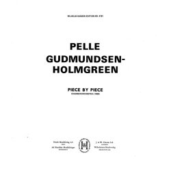 Pelle Gudmundsen-Holmgreen: Piece By Piece (Score)