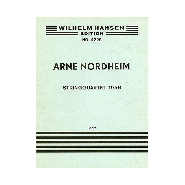 Arne Nordheim: String Quartet (Score)
