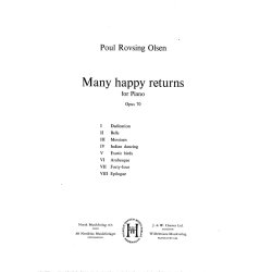 Poul Rovsing Olsen: Many Happy Returns Op.70  (Piano Solo)
