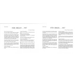 Robert Moran: For Organ