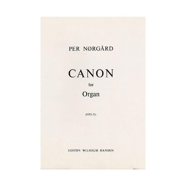 Per Nrgrd: Canon For Organ