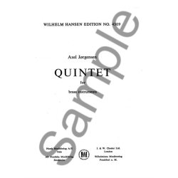 Axel J&oslash;rgensen: Quintet For Brass Instruments (Score)