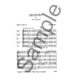 Axel J&oslash;rgensen: Quintet For Brass Instruments (Score)