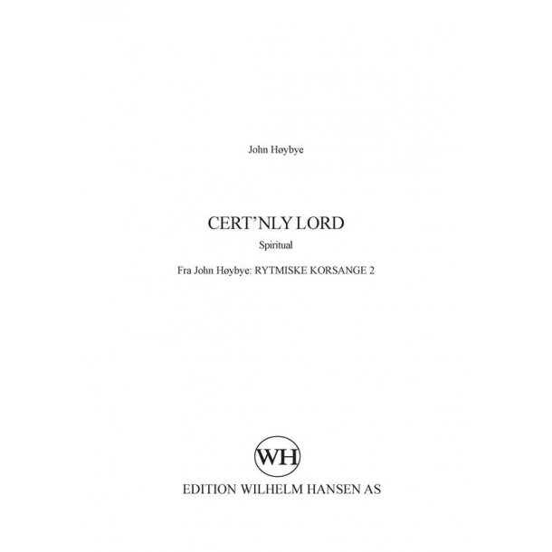 Hoybye Rytmiske Korsange 2 Ssatb