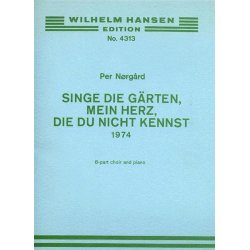 Per Nrgrd: Singe Die Garten Mein Hertz (Vocal Score)
