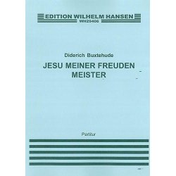 Buxtehude, D Jesu Meiner Freiden Meister Satb/Strings/Cont (G,e)