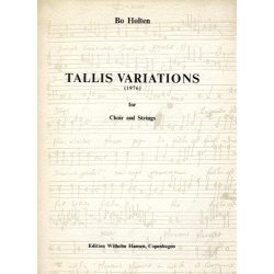 Bo Holten: Tallis Variations (Score)