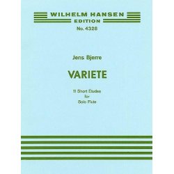 Jens Bjerre: Variete Eleven Short Etudes For Flute Solo
